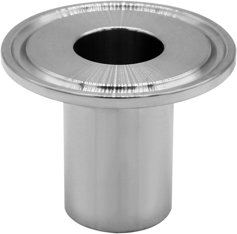 Fitvell Stainless Steel Sanitary Pipe Fitting 1/2" NPT Female Thread to 1.5" Tri Clamp 50.5mm Ferrule OD Sanitary Home Brew Adapter Connector (pack of 2) - Image 5